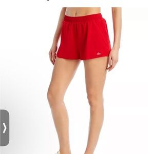 ALO Stride Shorts Size XS Yoga Women's Red Running Shorts